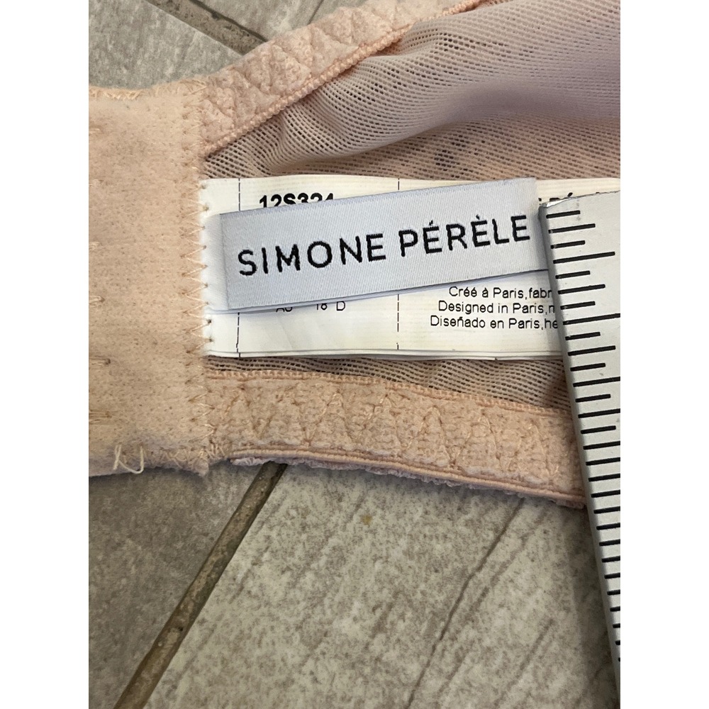 Simone Perele Caresse 3D Plunge Lace Bra Blush Pink 12S324‎ 40D Womens